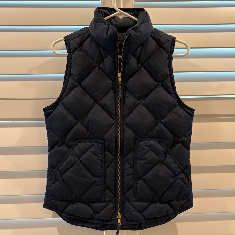 J. Crew Navy Blue Quilted Vest